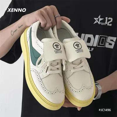 Premium Leather Retro Dexun Sneakers